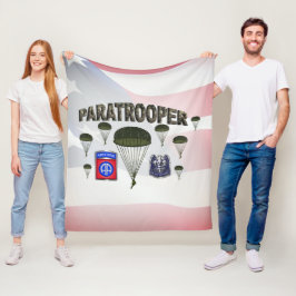 第82期空挺師団パラトパー フリースブランケット