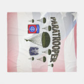 第82期空挺師団パラトパー フリースブランケット (正面(横))