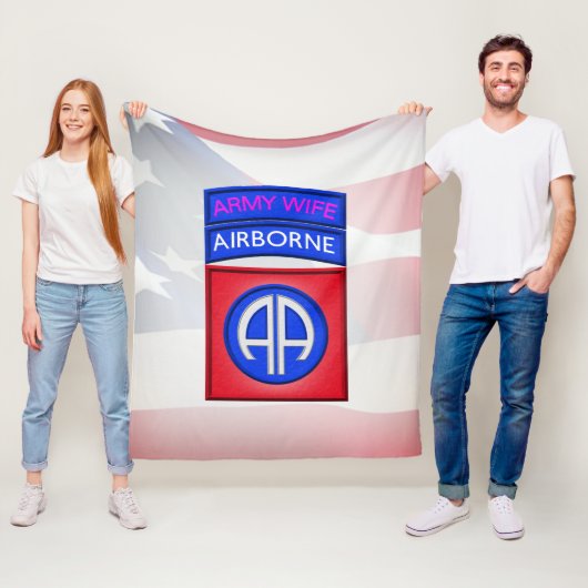 第82期空挺師団妻 フリースブランケット (インサイチュ)