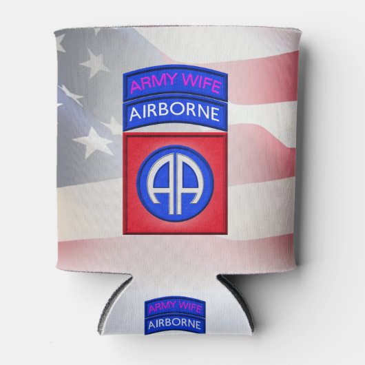 第82期空挺師団妻 缶クーラー (正面)