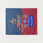 第82期空挺師団誇りを持った退役軍人 タペストリー (正面(横))