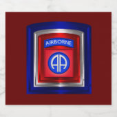 第82期空挺師団誇りを持った退役軍人 ビールラベル (シングルラベル)