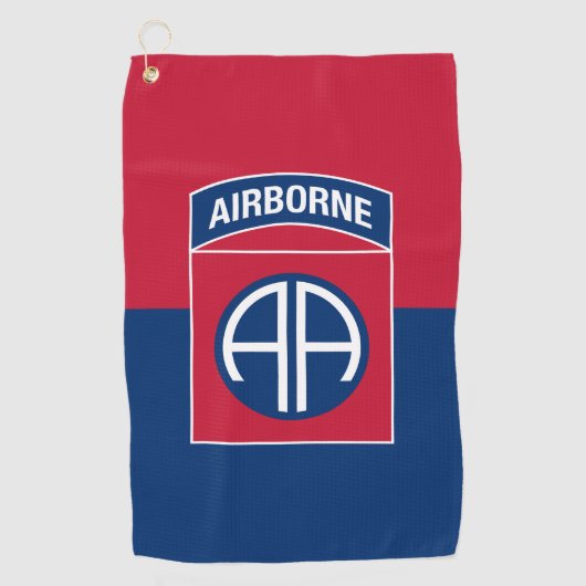 第82期空挺師団軍隊退役軍人 ゴルフタオル (正面)