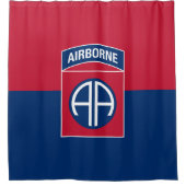 第82期空挺師団軍隊退役軍人 シャワーカーテン (正面)