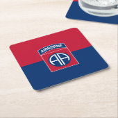 第82期空挺師団軍隊退役軍人 スクエアペーパーコースター (アングル)