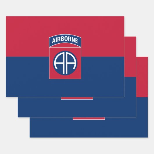 第82期空挺師団軍隊退役軍人 ラッピングペーパーシート (セット)