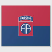 第82期空挺師団軍隊退役軍人 ラッピングペーパー (フラット)