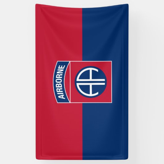 第82期空挺師団軍隊退役軍人 横断幕 (縦)