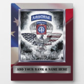 第82期空挺師団退役軍人 フォトプラーク (正面)