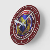 第82期空挺師団504師団 ラウンド壁時計 (傾斜)