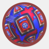 第82期空挺師団「ワールド・グローブ」 ラウンドシール (正面)