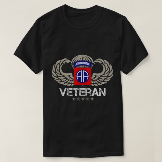 第82期空挺隊員退役軍人 Tシャツ (デザイン正面)