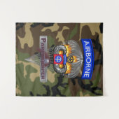 第82機上師団シルバーシュート退役軍人 タペストリー (正面(横))