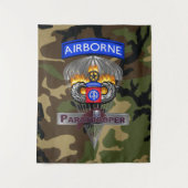 第82機上師団シルバーシュート退役軍人 タペストリー (正面)