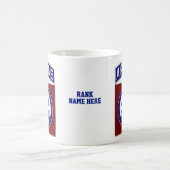 第82機上部門のカスタマイズ可能な肩パッチ コーヒーマグカップ (中央)