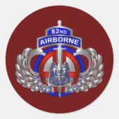 第82機上部門カスタム素晴らしデザイン ラウンドシール (正面)