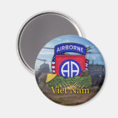 第82機上部門ベトナムベッツ退役軍人マーニュ マグネット (正面/裏面)