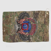 第82空挺型迷彩柄 ゴルフタオル (横)