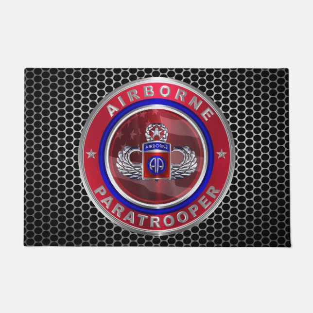 第82空挺師団のジャンプマスター ドアマット (正面)