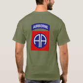 第82空挺師団のティー Tシャツ (裏面)