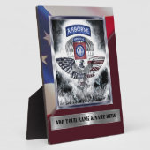 第82空挺師団のベテラン フォトプラーク (側面)