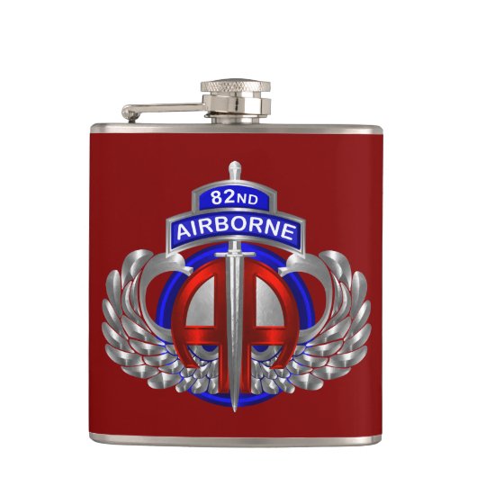 第82空挺師団の分割カラー フラスク (正面)