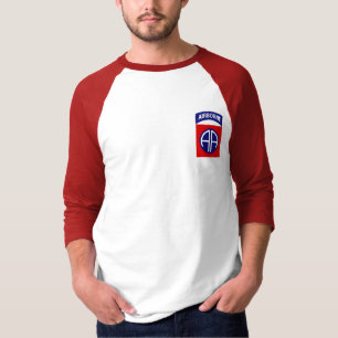 第82空挺師団の長袖のティー Tシャツ