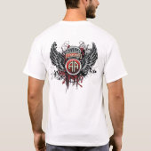 第82空挺師団のFort Braggのパラシュート Tシャツ (裏面)