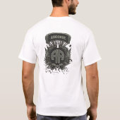 第82空挺師団のFort Braggのパラシュート Tシャツ (裏面)