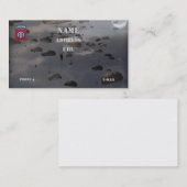 第82空挺師団はパッチの名刺を診察します 名刺 (正面/裏面)