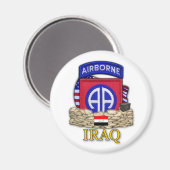 第82空挺師団イラク戦争退役軍人磁石 マグネット (正面/裏面)