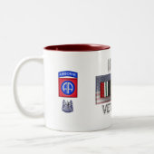 第82空挺師団イラク退役軍人 ツートーンマグカップ (左)