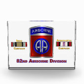 第82空挺師団イラク·アフガニスタン退役軍人 フォトブロック (正面)