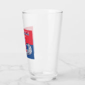 第82空挺師団カラー&アメリカ国旗ジャンプ翼 タンブラーグラス (左)