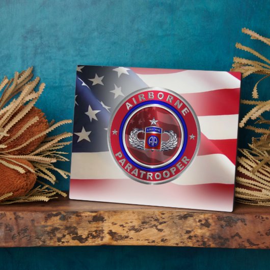 第82空挺師団シニア・パラトローパー フォトプラーク (側面)