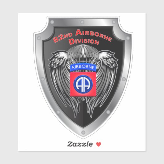 第82空挺師団シールド シール (シート)