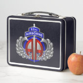 第82空挺師団ダガーブラックボックス メタルランチボックス (インサイチュ)