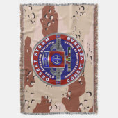 第82空挺師団デザートストーム退役軍人 スローブランケット (正面縦)