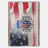 第82空挺師団パラトパーすごいパー スローブランケット (正面縦)