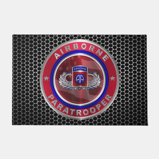 第82空挺師団パラトローパー ドアマット (正面)