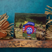 第82空挺師団ベトナム戦争退役軍人記念プレート フォトプラーク (側面)