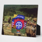 第82空挺師団ベトナム退役軍人ヴェッツプラク フォトプラーク (側面)