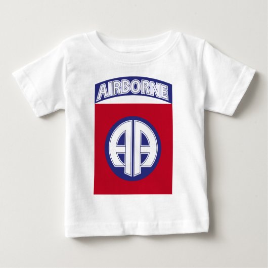 第82空挺師団戦闘部隊 ベビーTシャツ (正面)