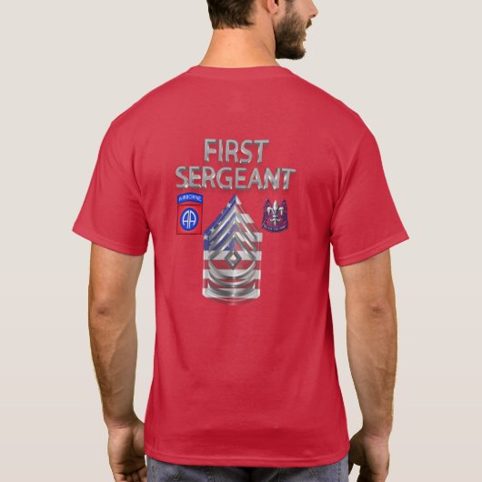 第82空挺師団第一軍曹 Tシャツ (裏面)