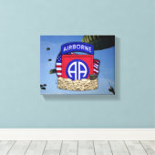 第82空挺師団退役軍人が湾岸戦争を回避 キャンバスプリント (インサイチュ (ウッドフロア))