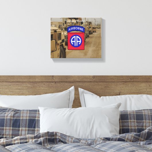 第82空挺師団退役軍人が湾岸戦争を回避 キャンバスプリント (インサイチュ (寝室))