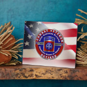 第82空挺師団退職した退役軍人 フォトプラーク (側面)