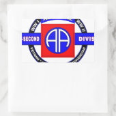 第82空挺師団"すべてのアメリカの"部分 長方形シール (バッグ)