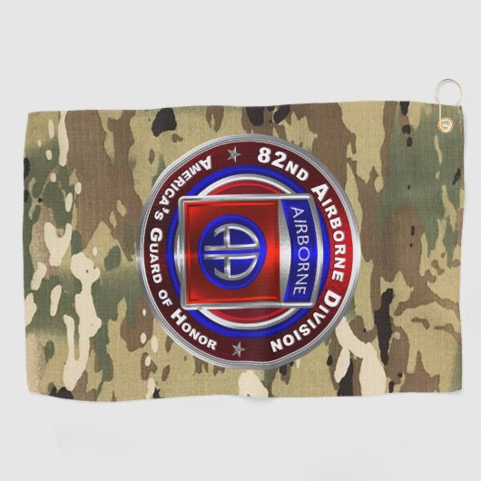 第82空挺師団 ゴルフタオル (横)