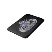 第82空挺師団「スパイクスカル」飛び跳ね翼 バスマット (アングル)